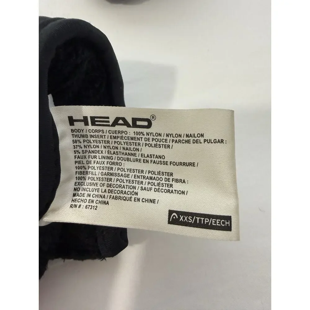HEAD Toddler Mittens Black/Blue Size XXS – Excellent Pre-Owned Condition